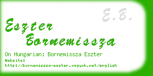 eszter bornemissza business card